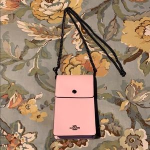 Coach Snap Phone Leather Crosdbody